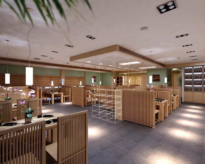 上海餐饮装修日式料理店设计效果图 上海餐饮装修日式料理店设计效果图(图3)