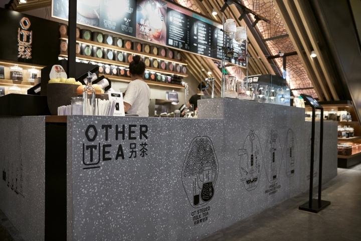 另类风奶茶店装修效果图(图4)